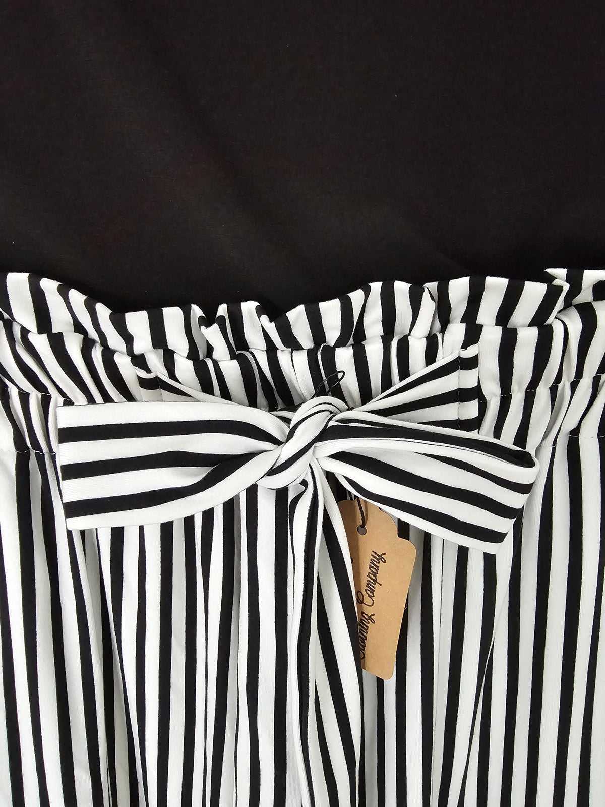 Ldc Striped Knot Natural Pocket Pants