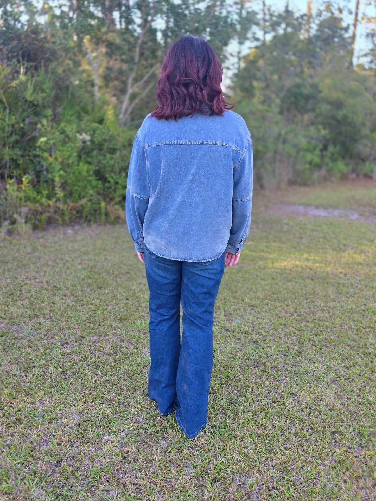 Denim Dreams Pullover Top