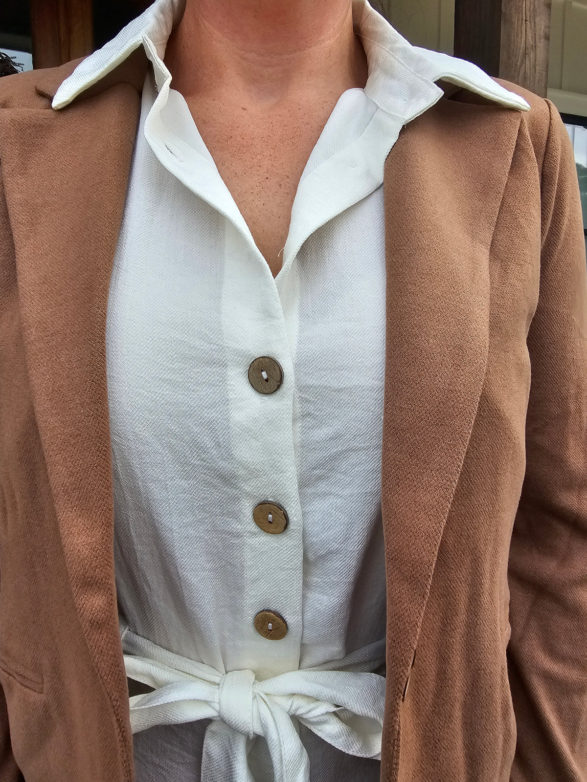 Classic Single-Button Tailored Blazer