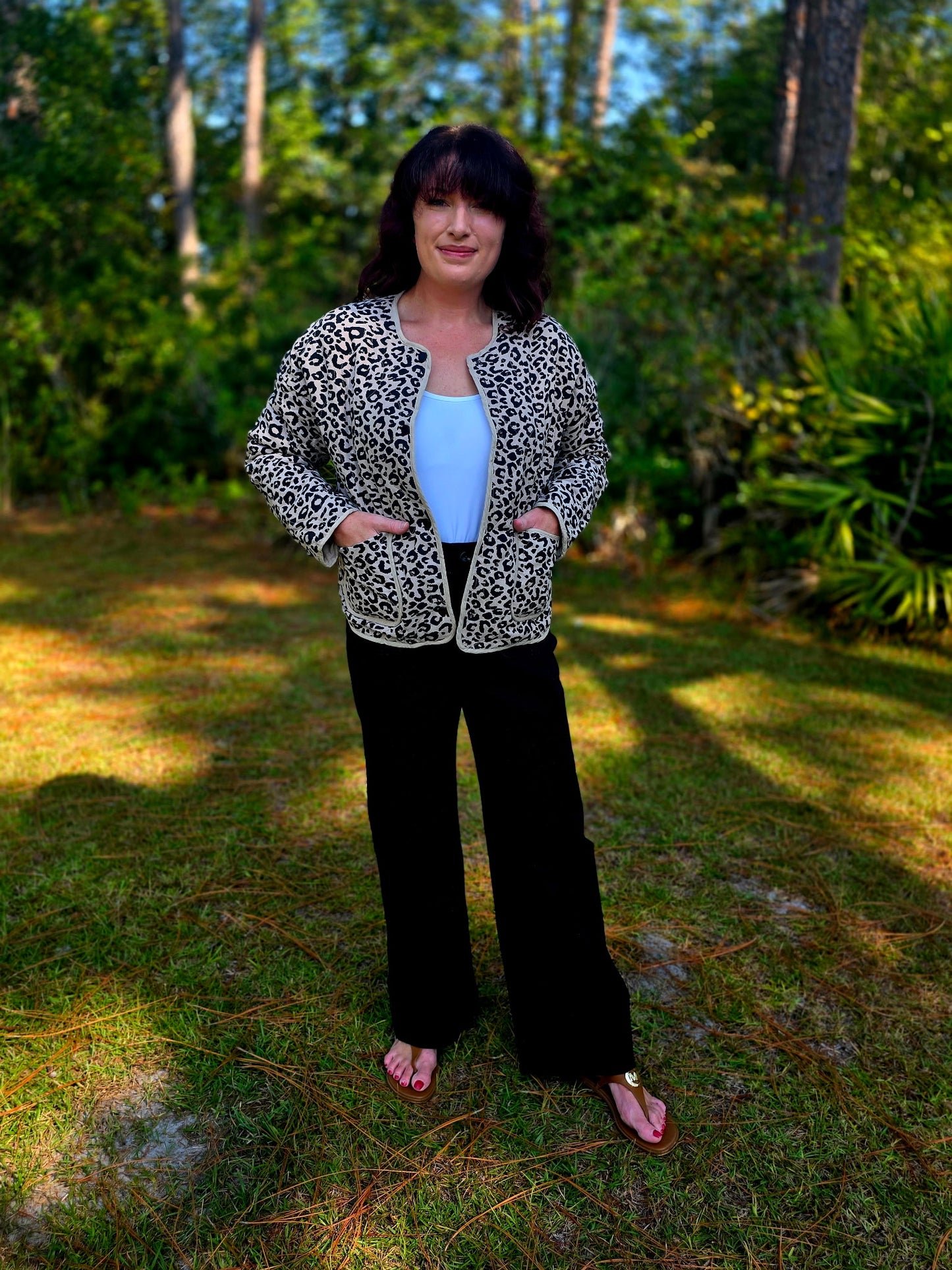 Leopard Quilted Jacket