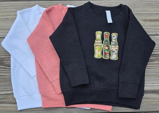 Sequin Duck Calls Sweatshirt-White