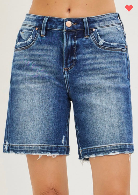 Risen Denim Shorts