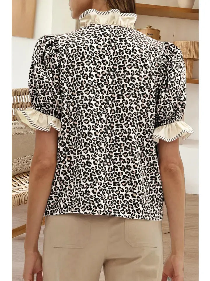 66 Disco Cheetah Blouse