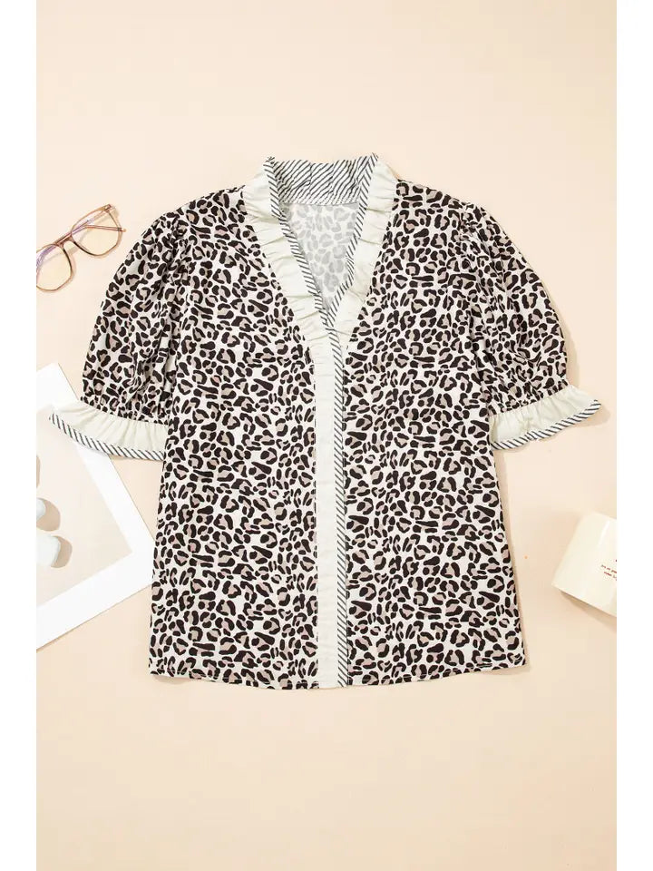66 Disco Cheetah Blouse
