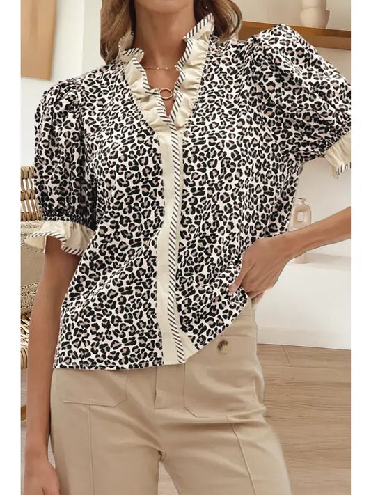 66 Disco Cheetah Blouse