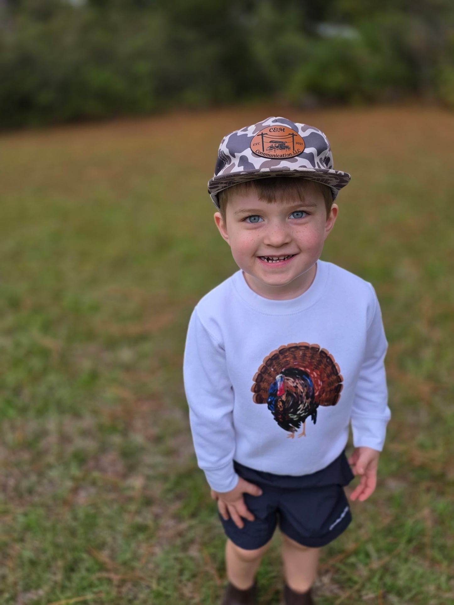 Turkey Sweatshirt-White