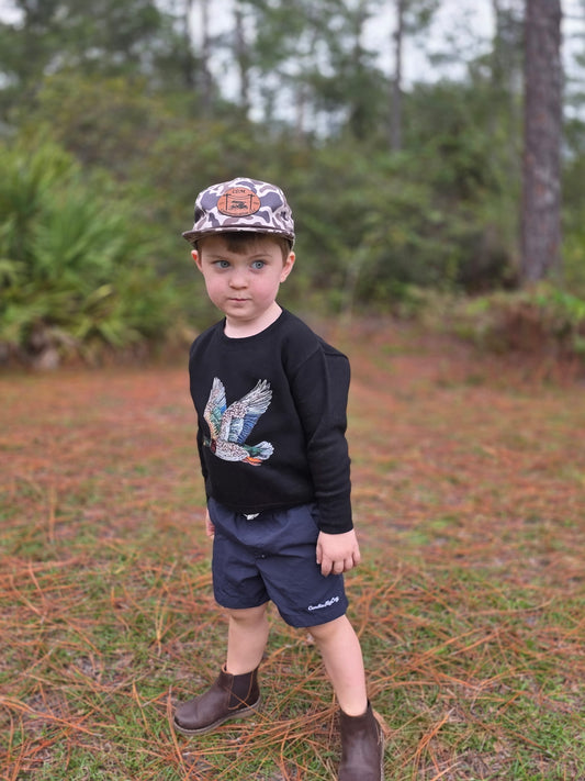 Mallard Duck Sweatshirt-Black