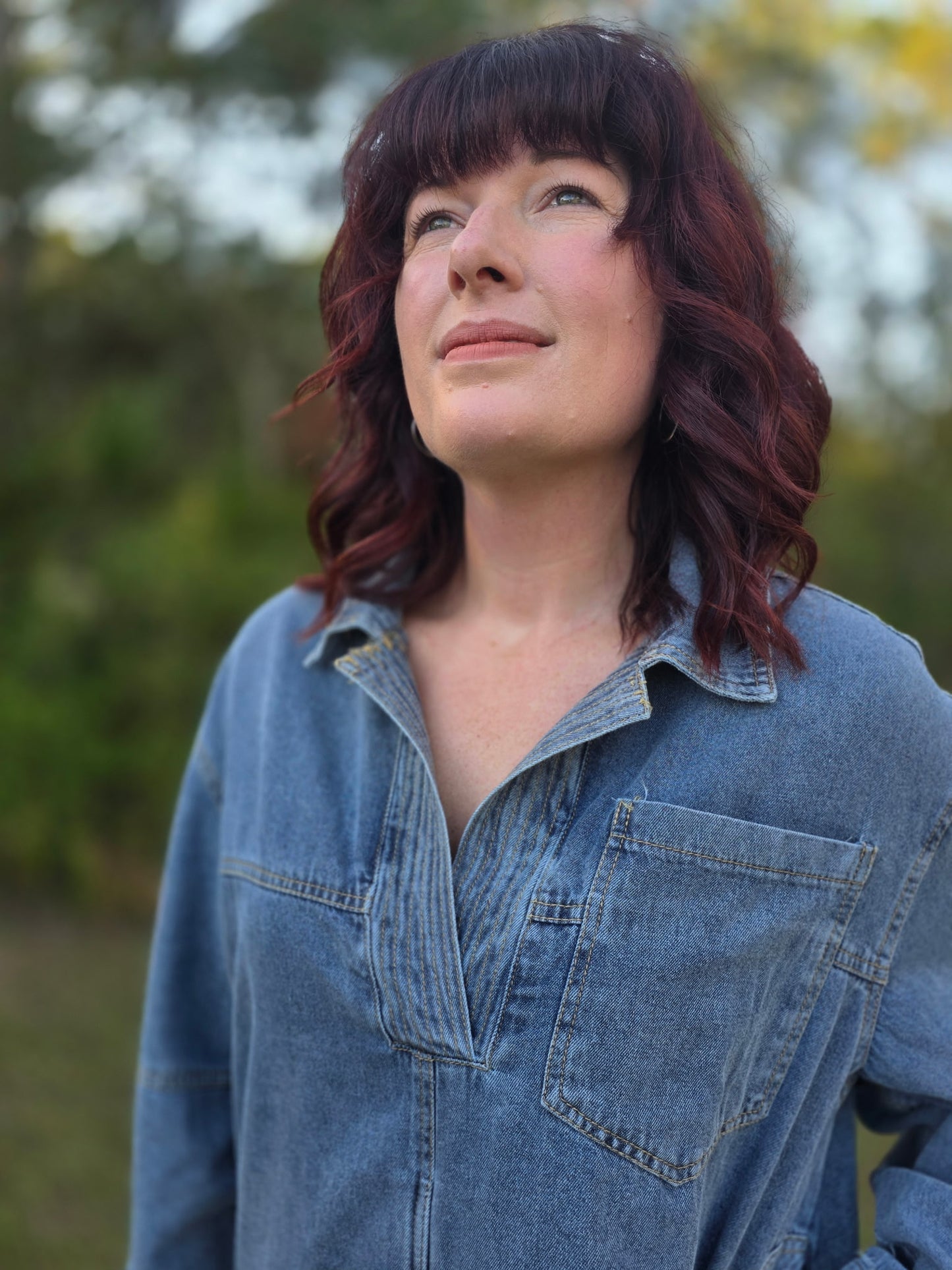 Denim Dreams Pullover Top