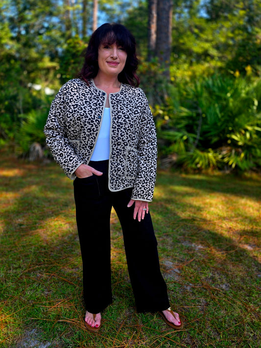 Leopard Quilted Jacket