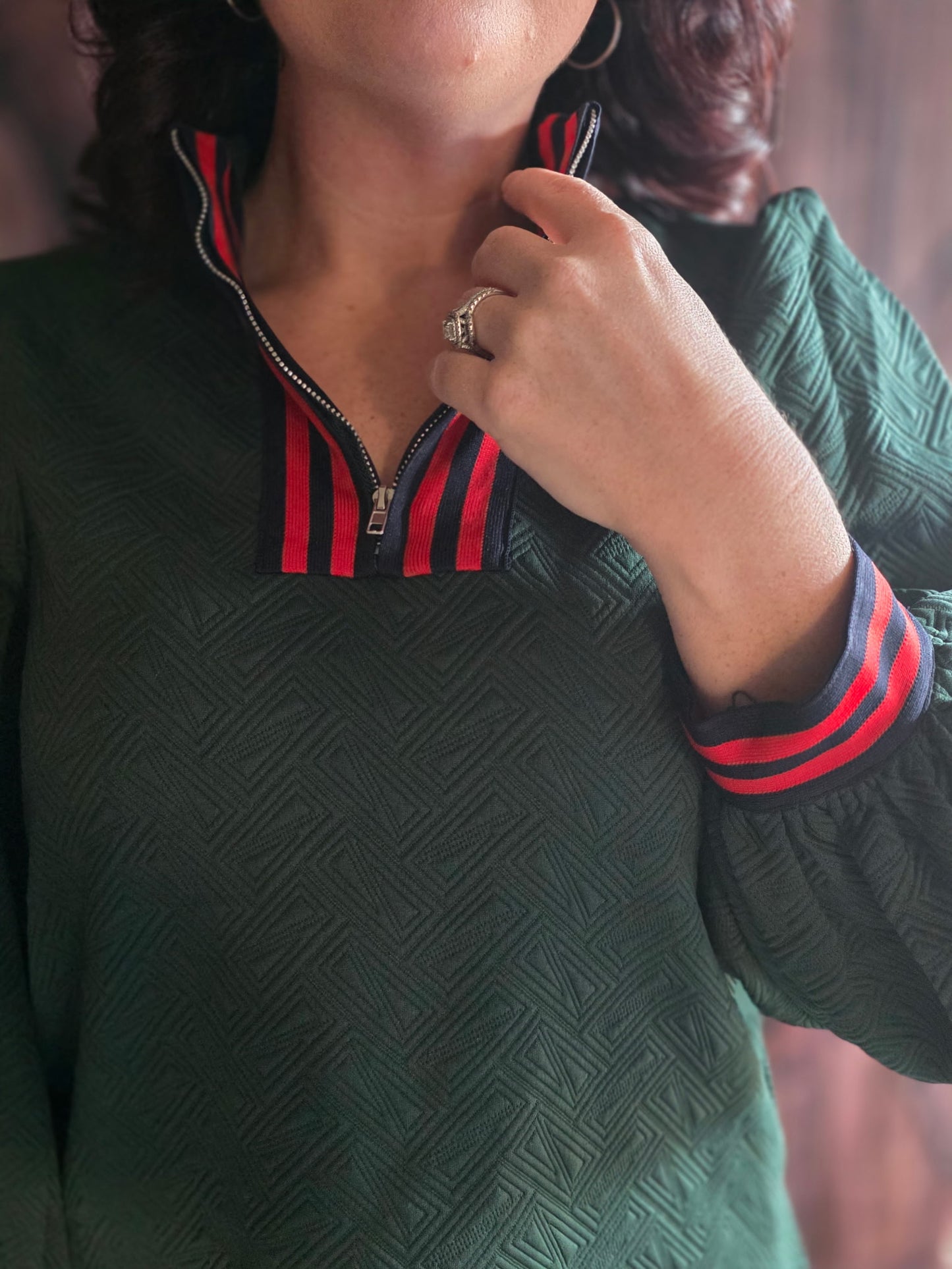 Jodifl Knit Long-Sleeve Top-Hunter Green