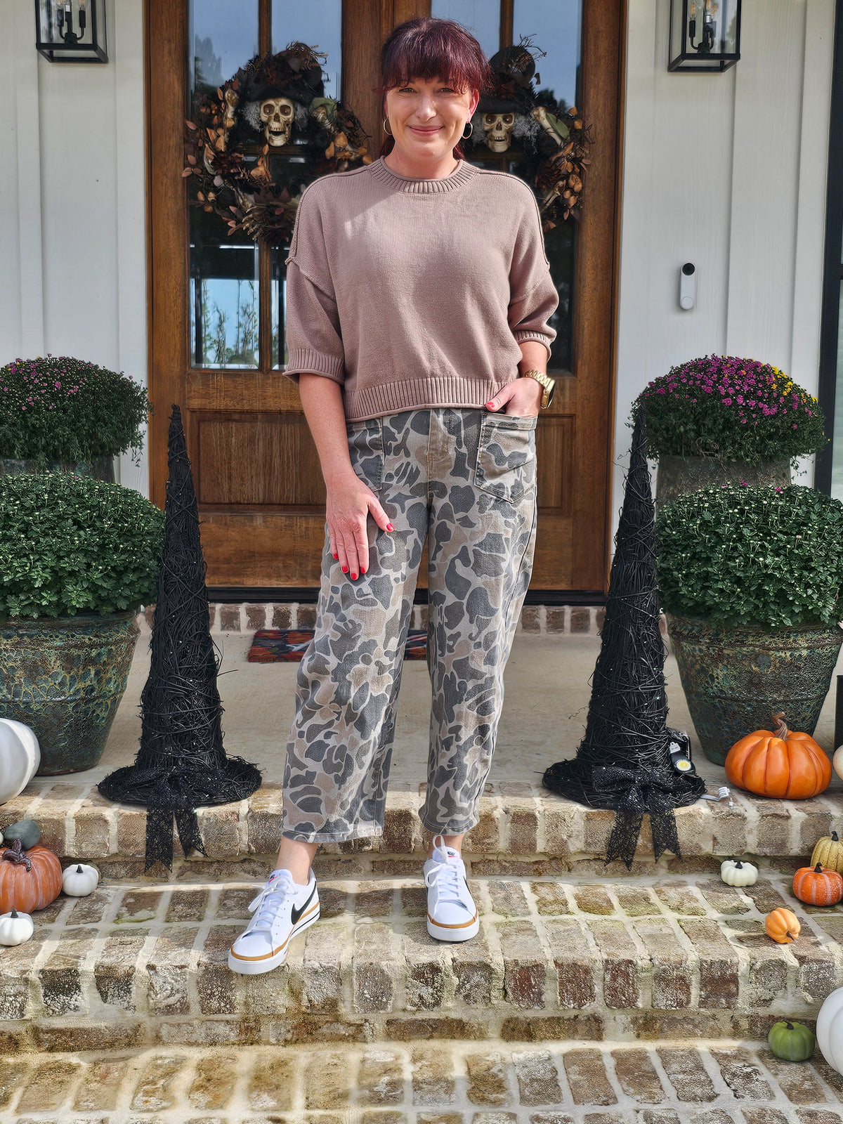 Camouflage Ankle Length Jeans
