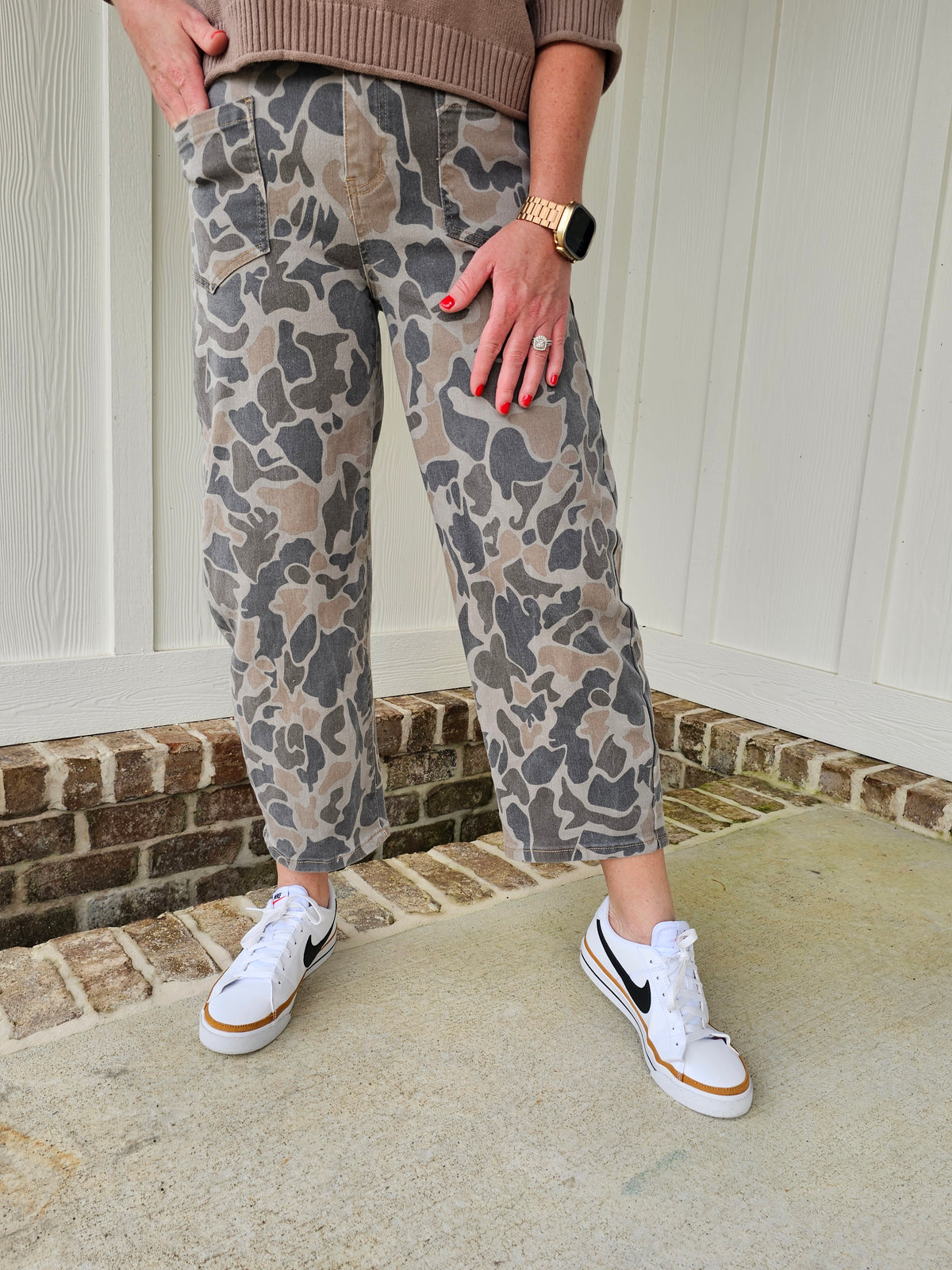 Camouflage Ankle Length Jeans