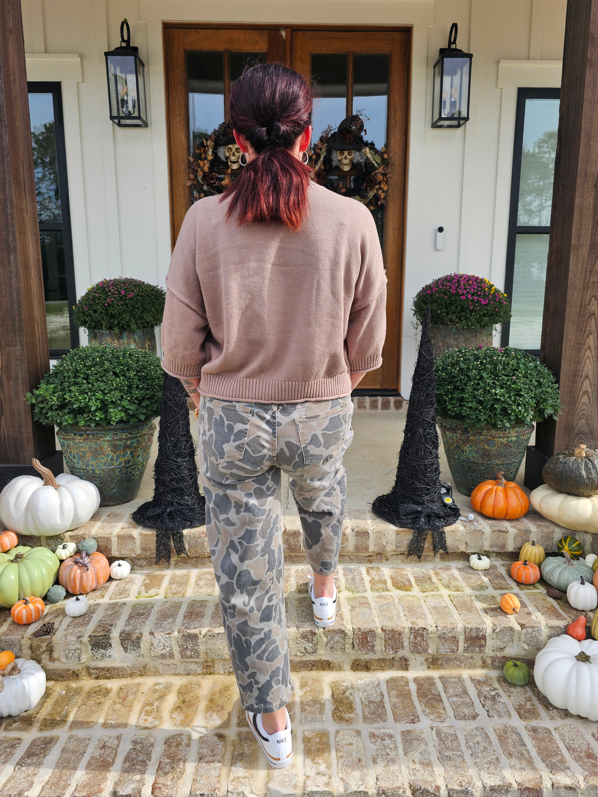 Camouflage Ankle Length Jeans